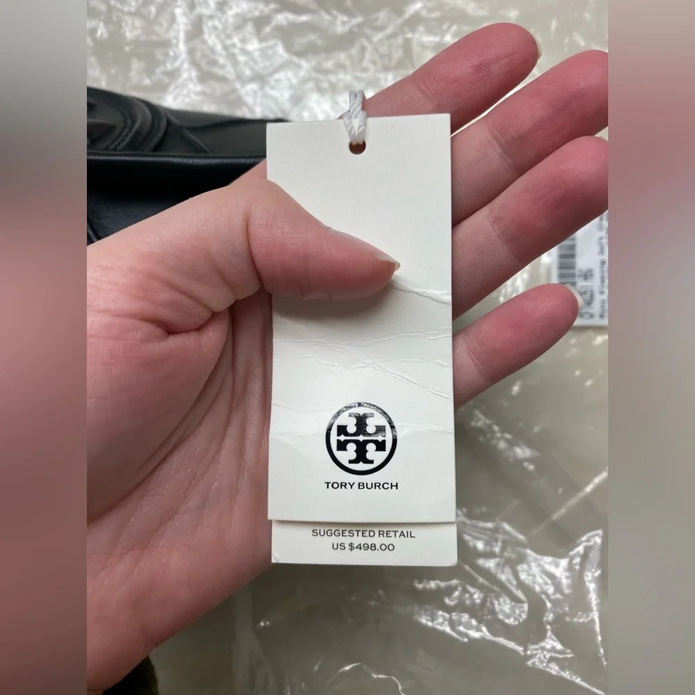 NWT Tory Burch Fleming Mini Crescent Shoulder Bag - Picture 4 of 12